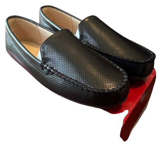 Journee Collection Women’s Loafers 10W Black Moc Toe Slip-On Driving Shoes NIB - Picture 4 of 8